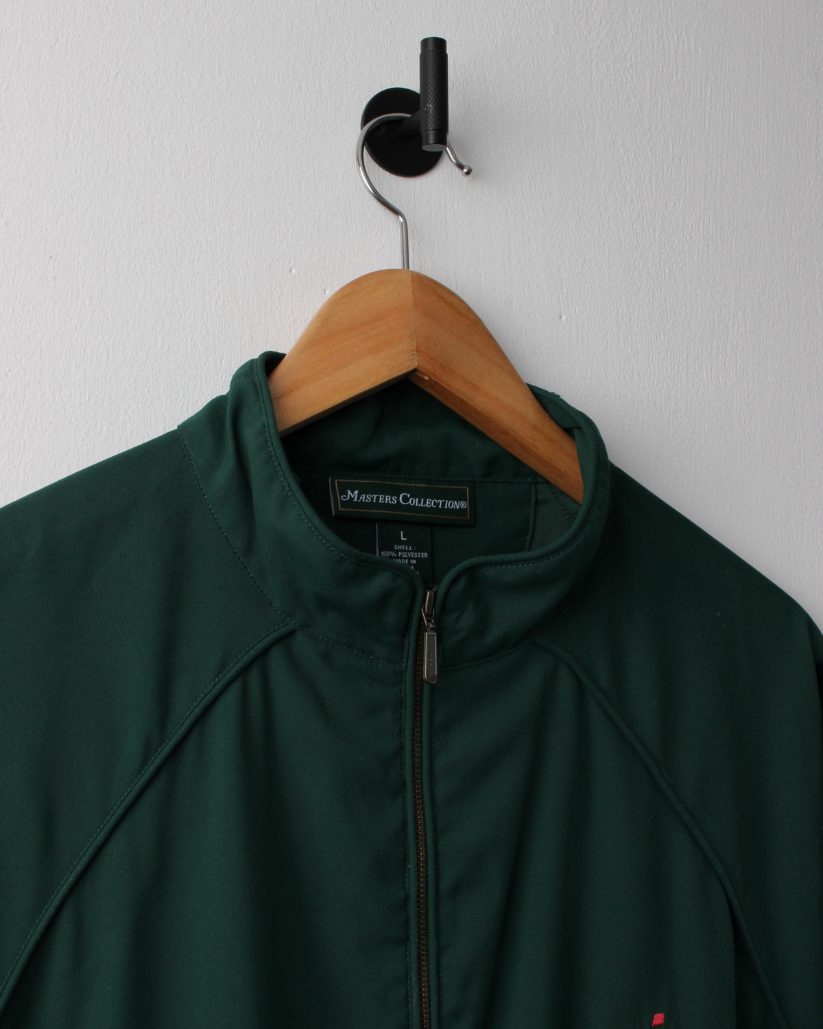 00s Masters Collection Green Quarter Zip Windbreaker (L)