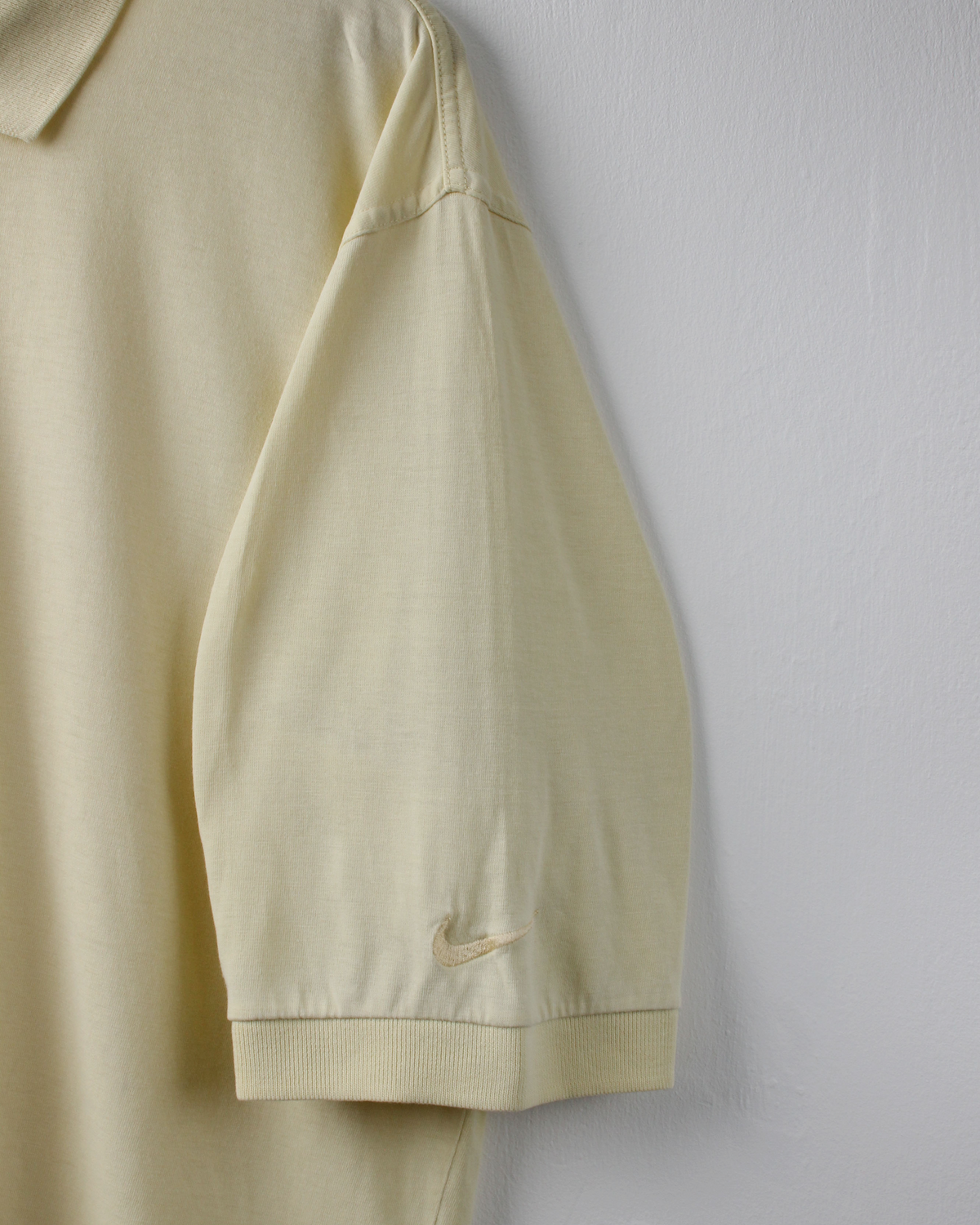 90s Nike Light Yellow Polo (M)