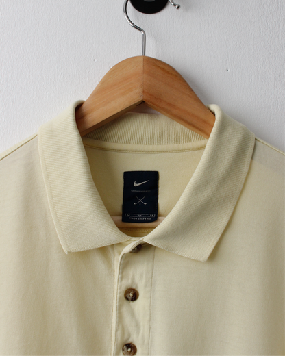 90s Nike Light Yellow Polo (M)