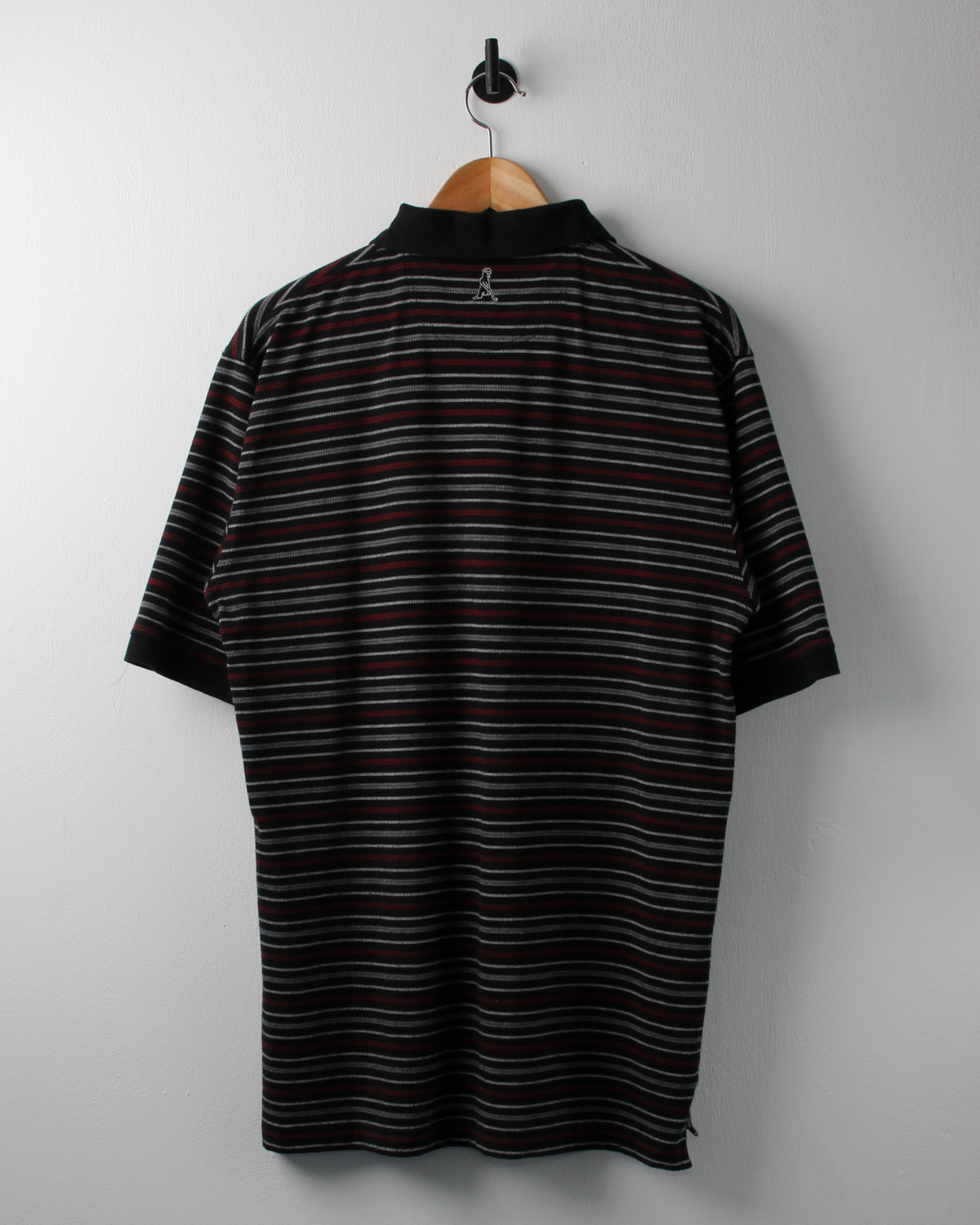 00s Ping Black & Red Striped Polo (M)