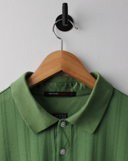 00s Nike Tiger Woods Collection Green Textured Polo (M)