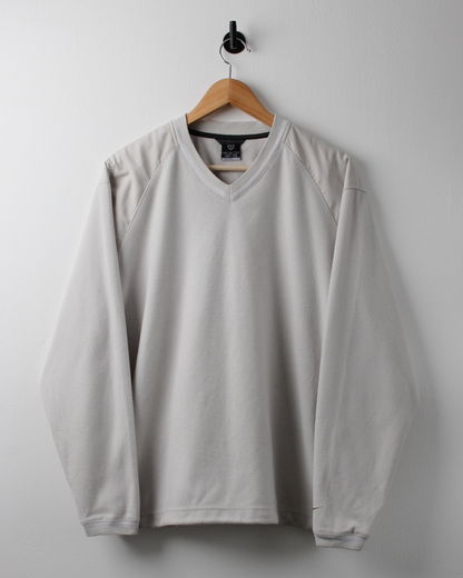 00s Nike Cream V-Neck Fleece (M)