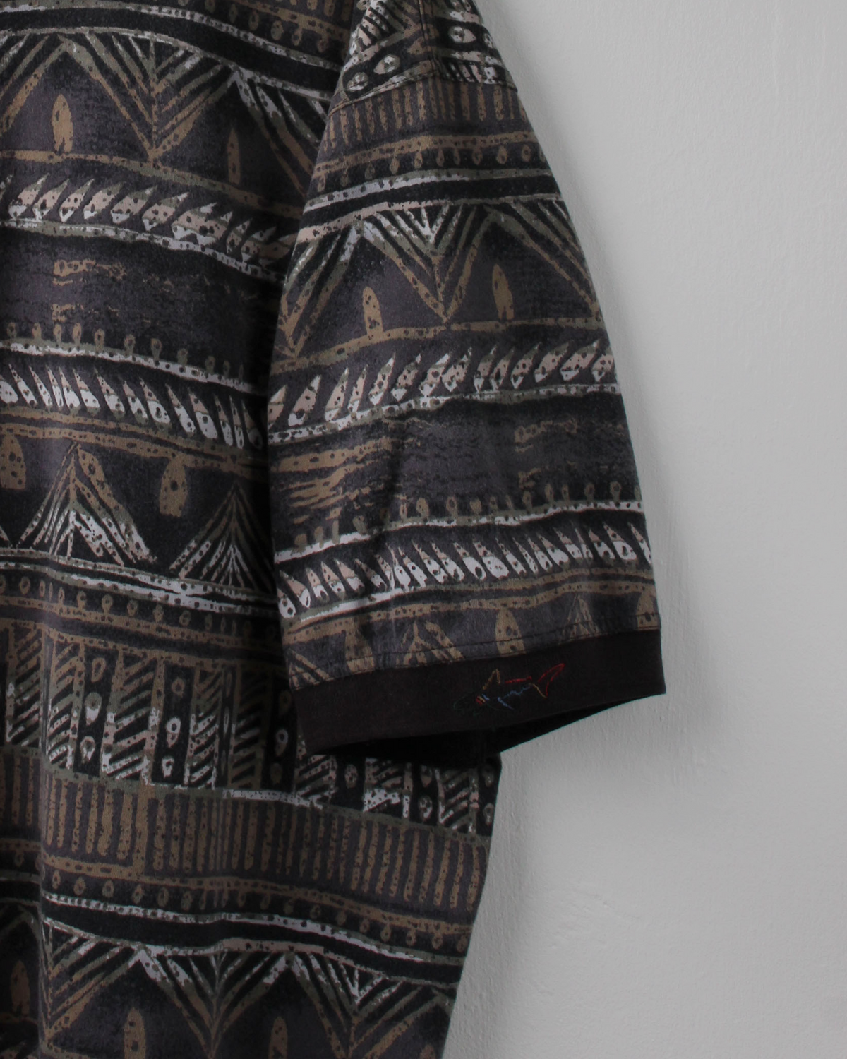90s Greg Norman Brown Abstract Polo (XL)
