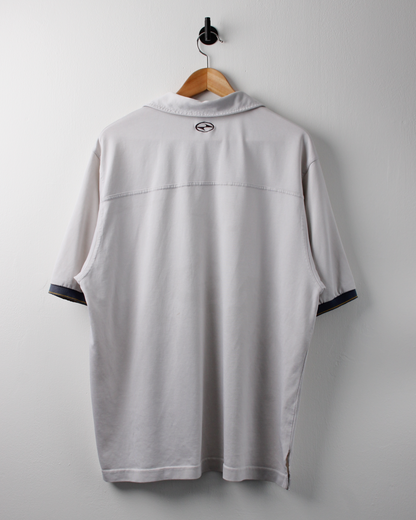 90s Nike Tiger Woods Yin Yang White Buttonless Polo (L)