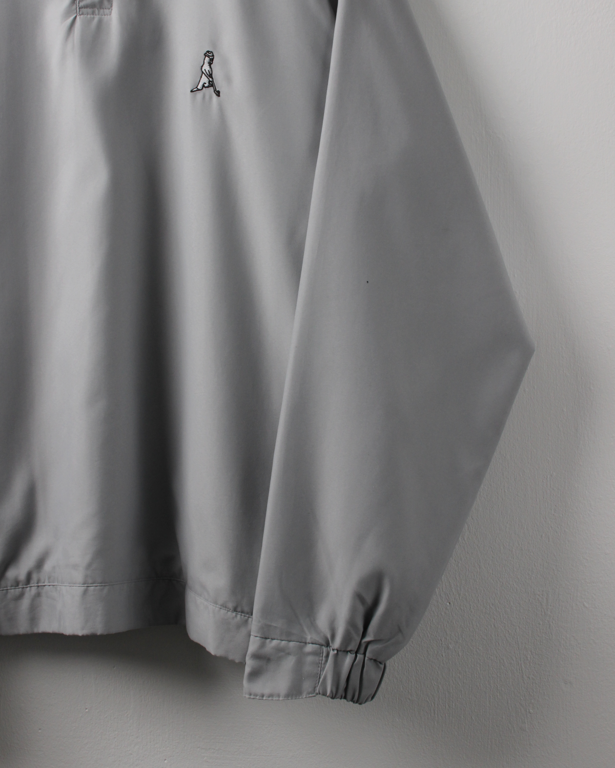 00s Ping ‘Mr Ping’ Logo Grey Buttoned Windbreaker (L)