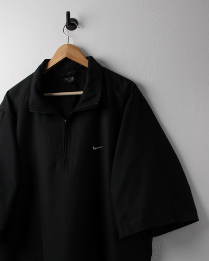 00s Nike Black Short Sleeve Windbreaker (L)