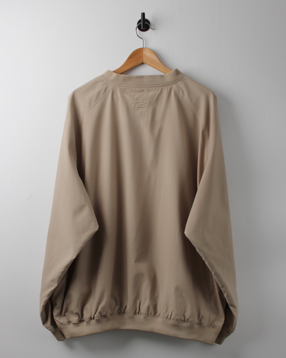 00s Reebok Golf Beige V-Neck Windbreaker with Tags (XL)
