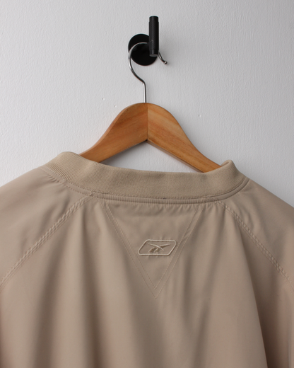 00s Reebok Golf Beige V-Neck Windbreaker with Tags (XL)