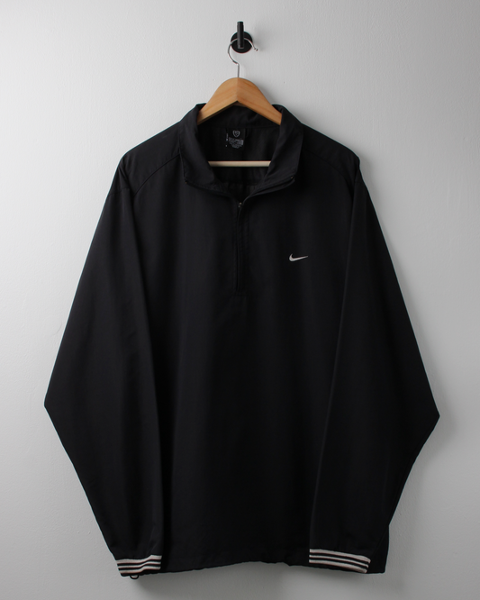 00s Nike Black Lightweight Quarter Zip Jacket (XL)