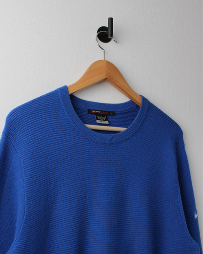 00s Nike Tiger Woods Collection Blue Wool Knit (L)