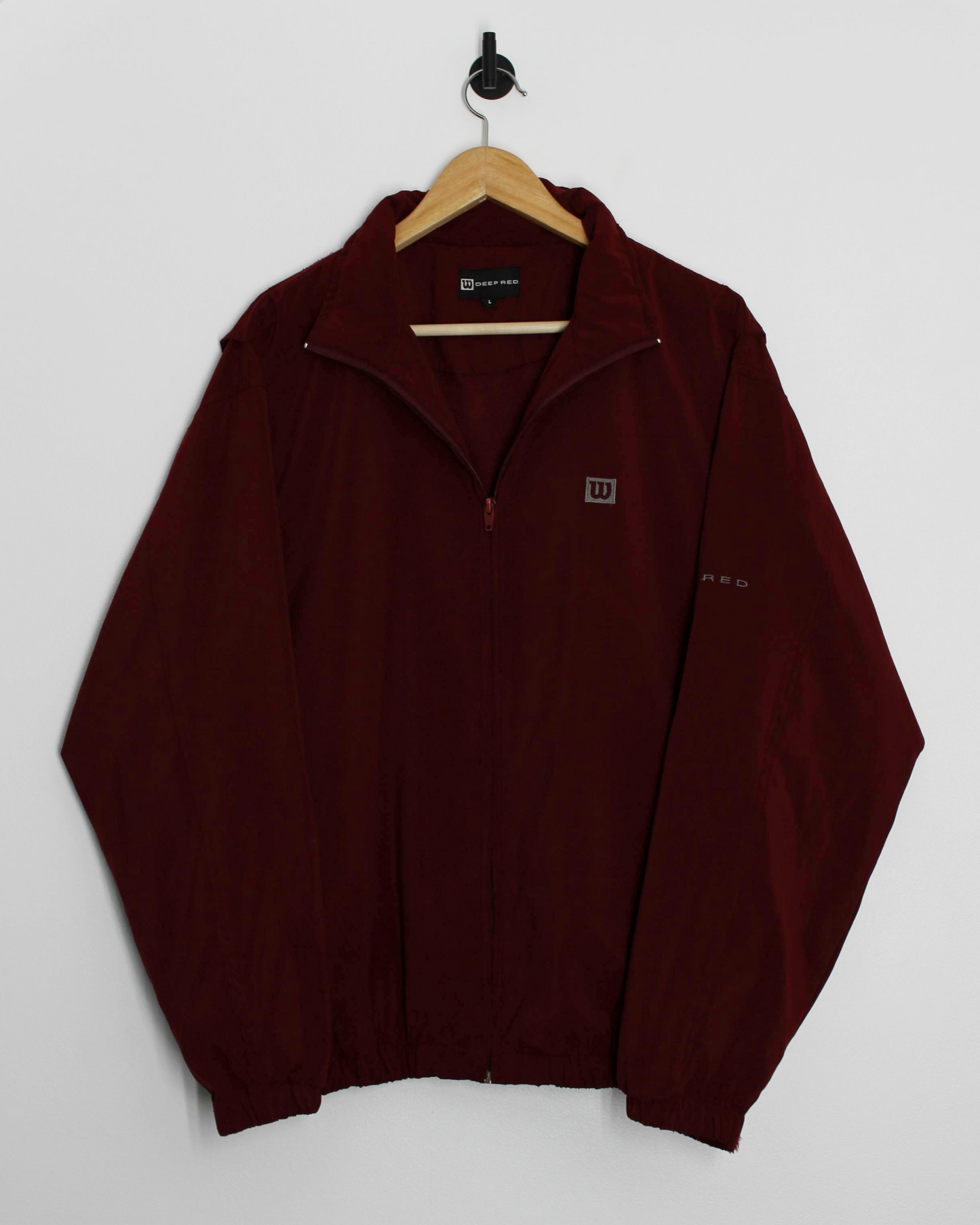 00s Wilson Deep Red Full Zip Jacket (L)