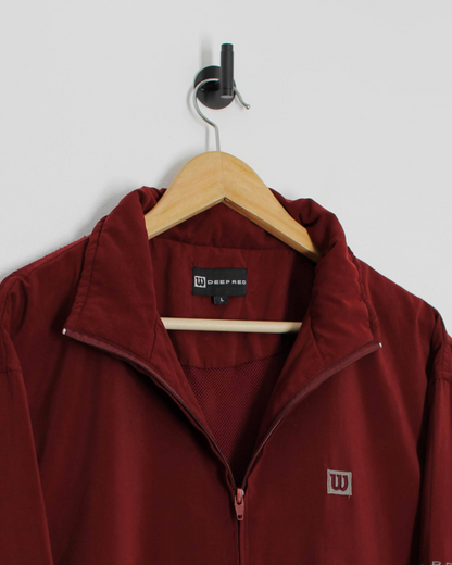 00s Wilson Deep Red Full Zip Jacket (L)