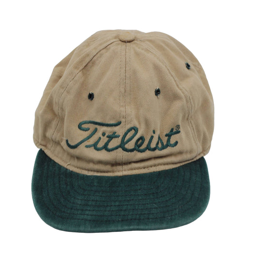 Rare Titleist Beige/Green Golf Cap