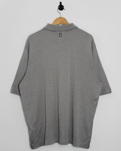 00s Nike Tiger Woods Grey Polo-Shirt (XL)