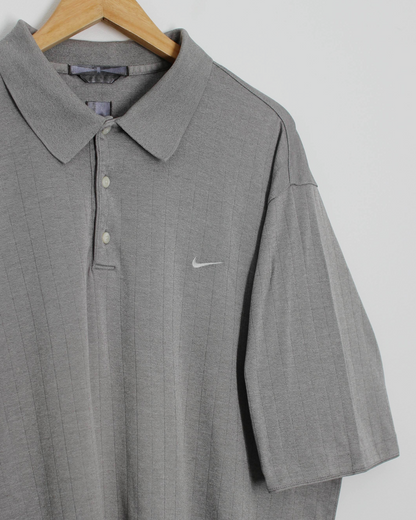 00s Nike Tiger Woods Grey Polo-Shirt (XL)