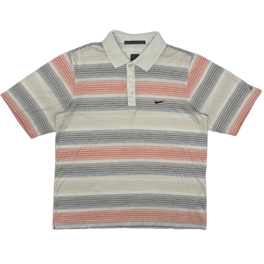 Nike Tiger Woods White/Orange Polo-Shirt (S)