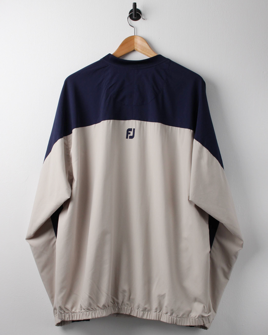 00s FootJoy Navy & Cream Lightweight Windbreaker (XL)