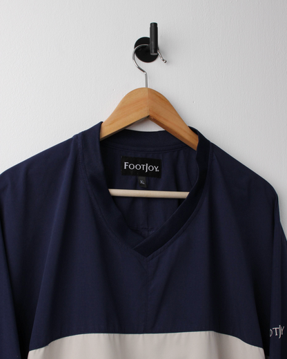 00s FootJoy Navy & Cream Lightweight Windbreaker (XL)