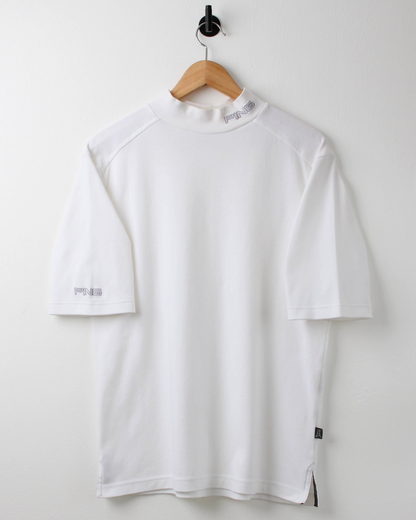 00s Ping ‘Mr Ping’ Logo White Mock Neck (S)