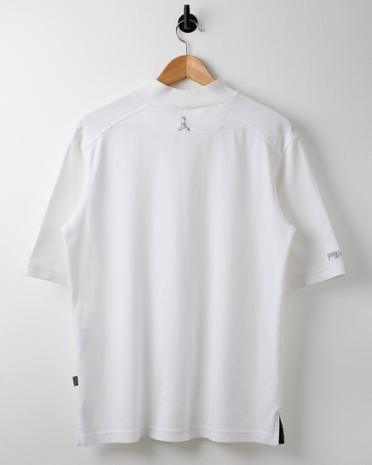00s Ping ‘Mr Ping’ Logo White Mock Neck (S)