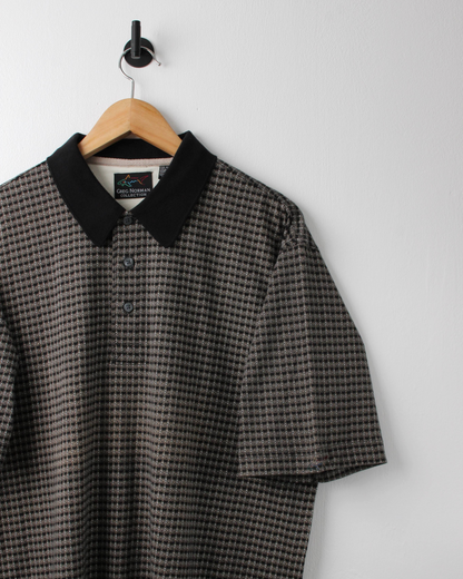 90s Greg Norman Micro-Pattern Polo (L)