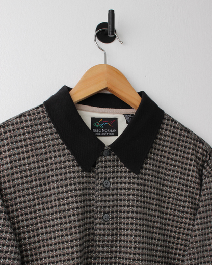 90s Greg Norman Micro-Pattern Polo (L)