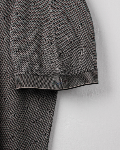 00s Greg Norman Grey Patterned Polo (XL)