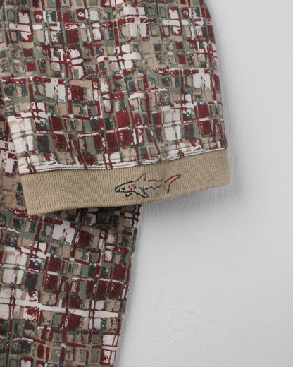 90s Greg Norman Mickey Mouse Graphic Abstract Polo (L)