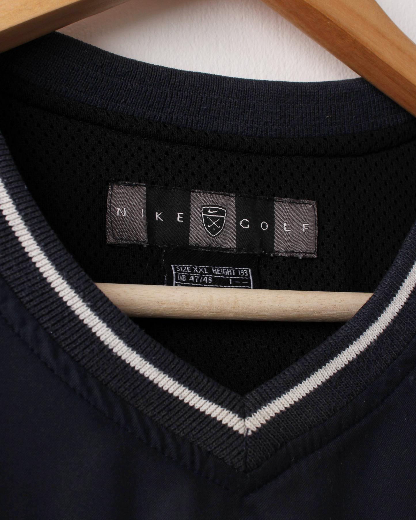 00s Nike Shield Logo Navy Golf Vest (XL)