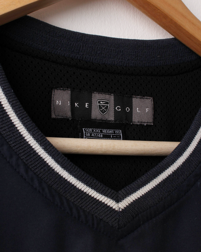 00s Nike Shield Logo Navy Golf Vest (XL)