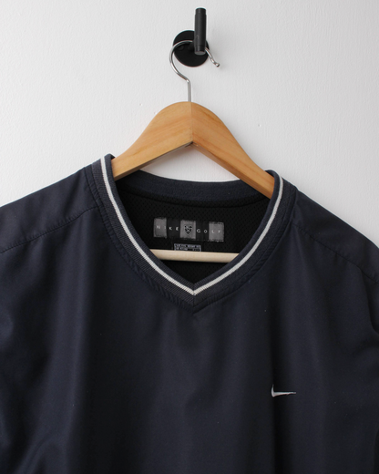00s Nike Shield Logo Navy Golf Vest (XL)
