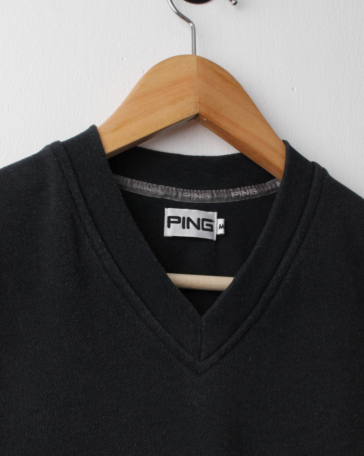 00s Ping ‘Mr Ping’ Logo Navy Cotton Golf Vest (S)