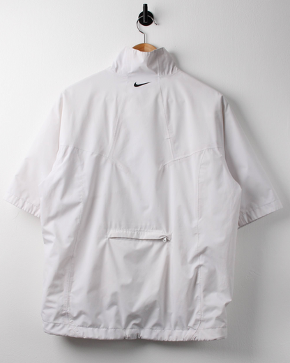 Modern Nike White Short Sleeve Windbreaker (M)