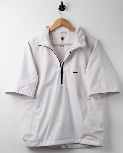 Modern Nike White Short Sleeve Windbreaker (M)