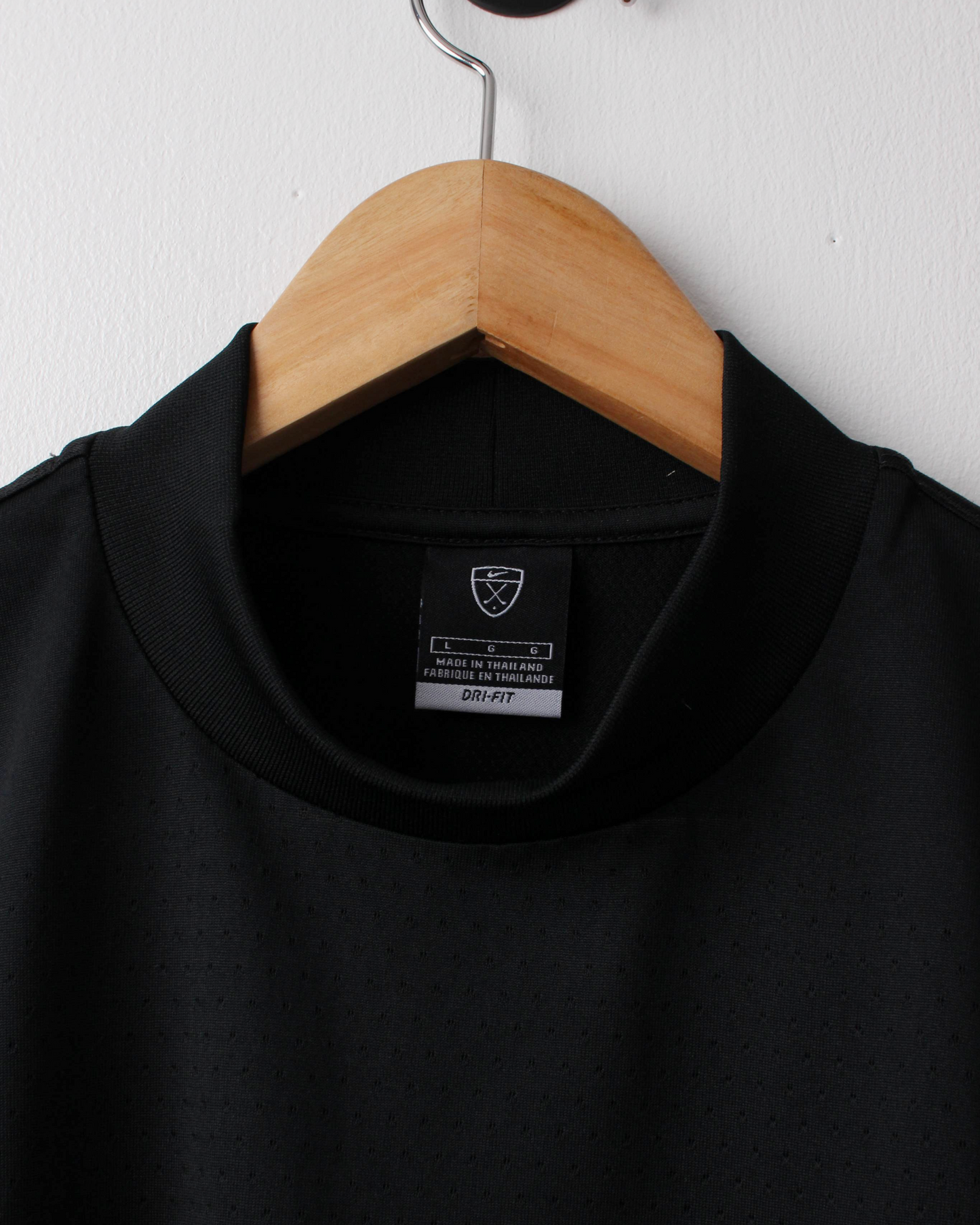 00s Nike Black Dri-Fit Mock Neck Base Layer (L)