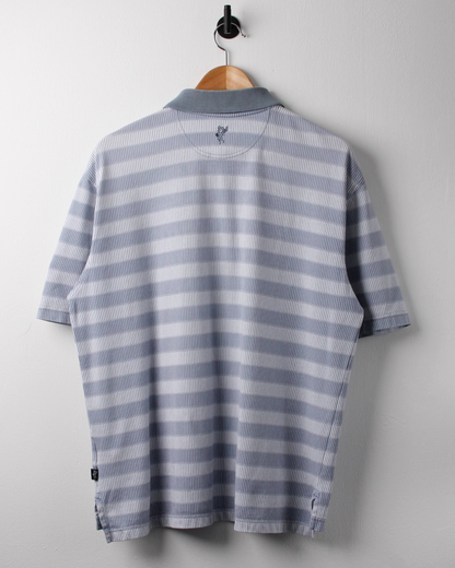 90s Ashworth Blue Geometric Polo (M)