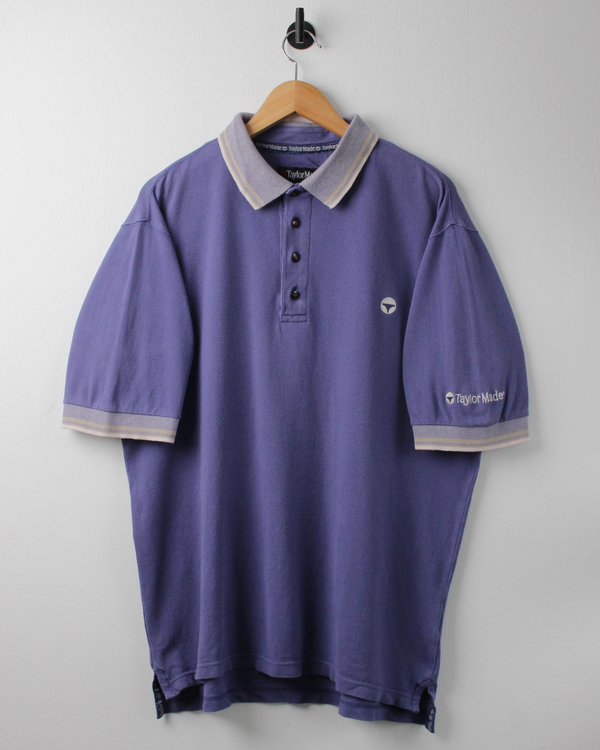 90s TaylorMade Blue & Cream Polo (L)