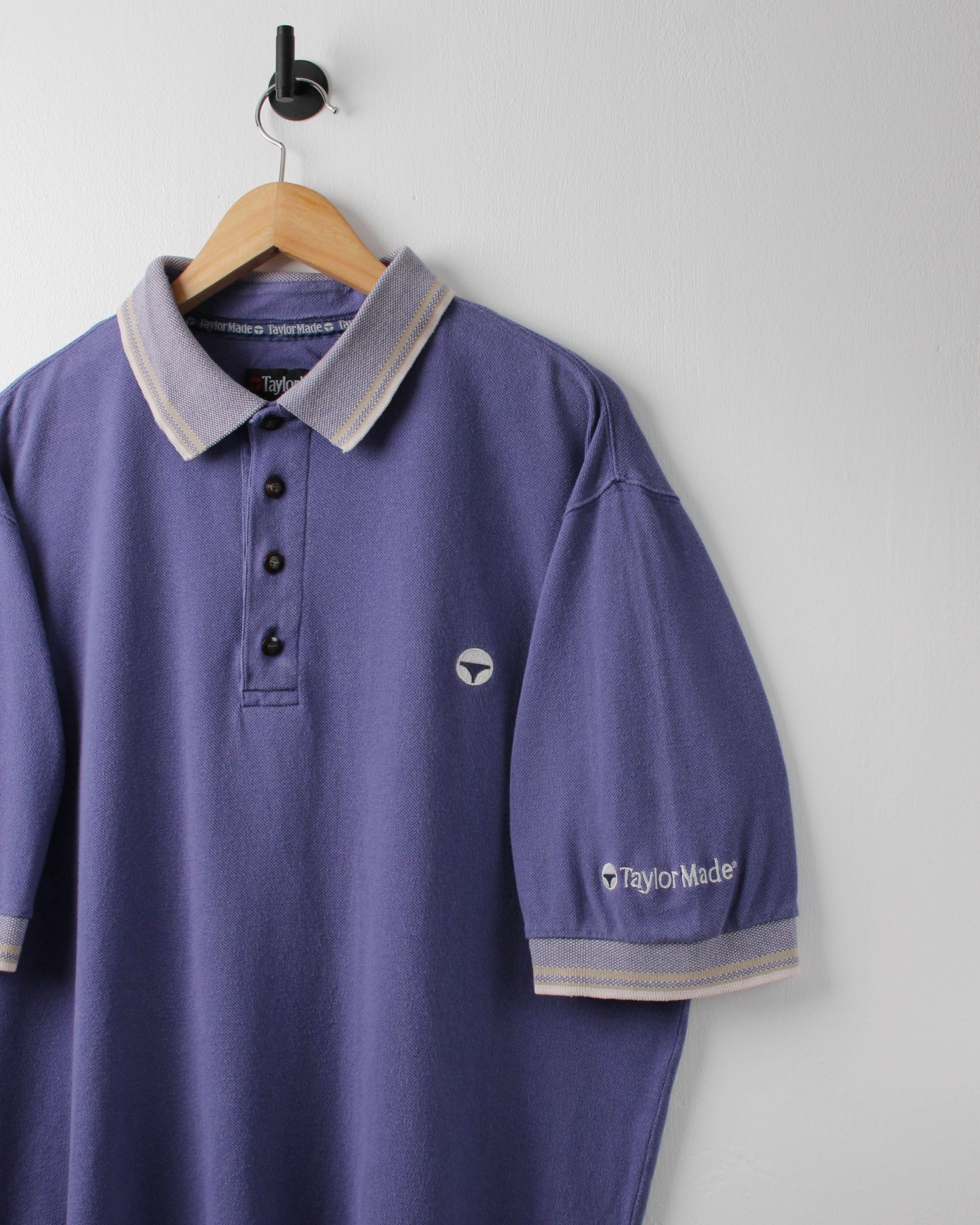 90s TaylorMade Blue & Cream Polo (L)