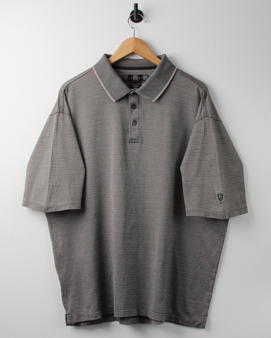 00s Nike Shield Logo Geometric  Polo (L)