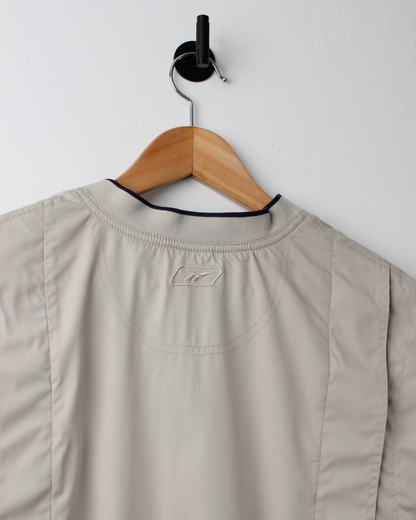 00s Reebok Cream Windbreaker Golf Vest (XL)