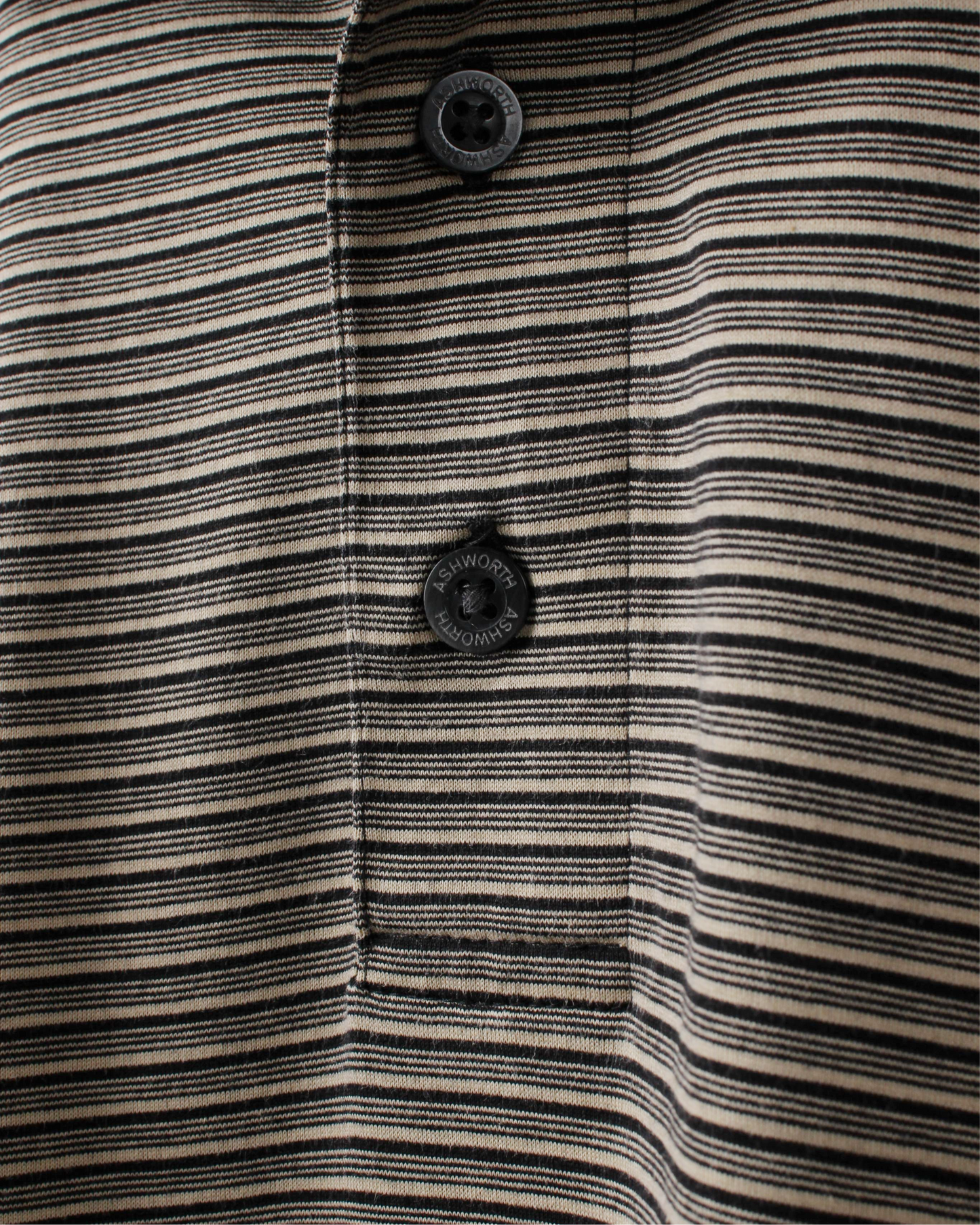 90s Ashworth Black & Yellow Striped Polo (XXL)