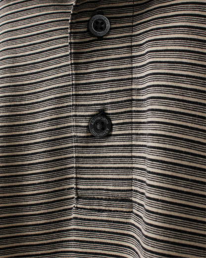 90s Ashworth Black & Yellow Striped Polo (XXL)