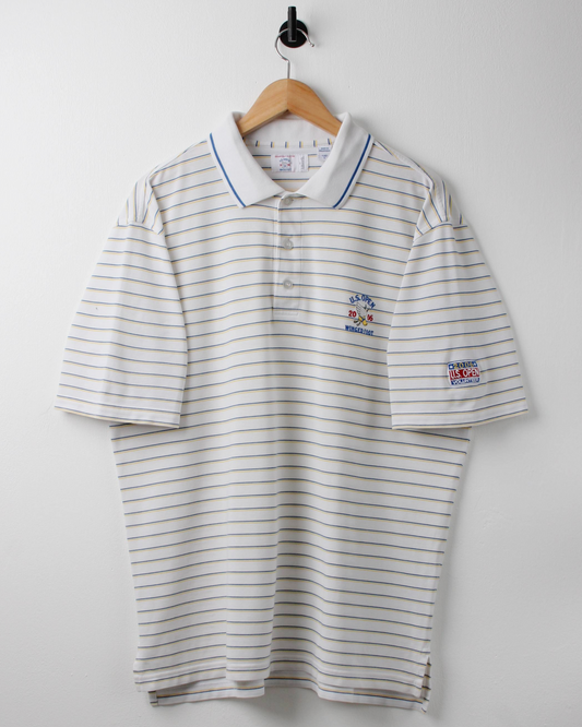 2006 US Open Winged Foot Volunteer Striped Polo (L)