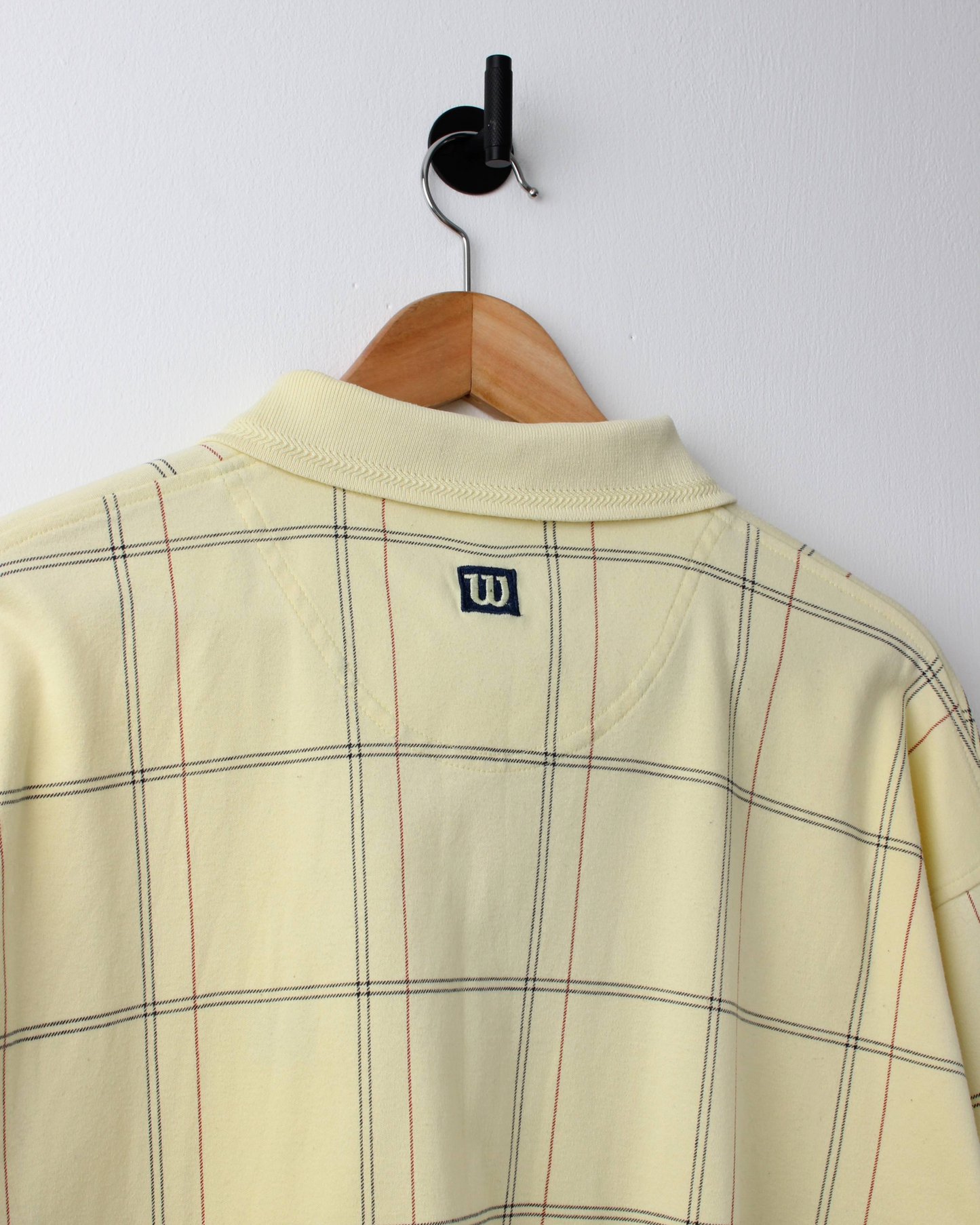 90s Wilson Yellow Plaid Polo (XL)
