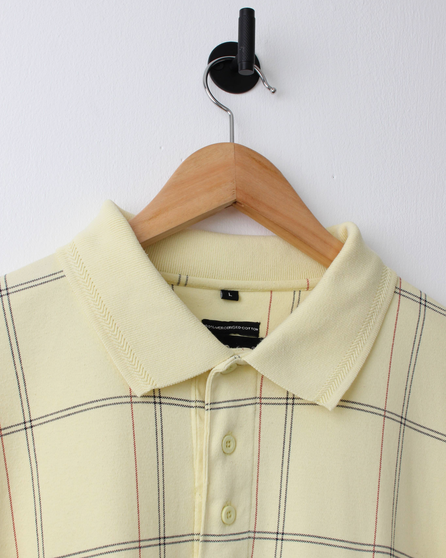 90s Wilson Yellow Plaid Polo (XL)