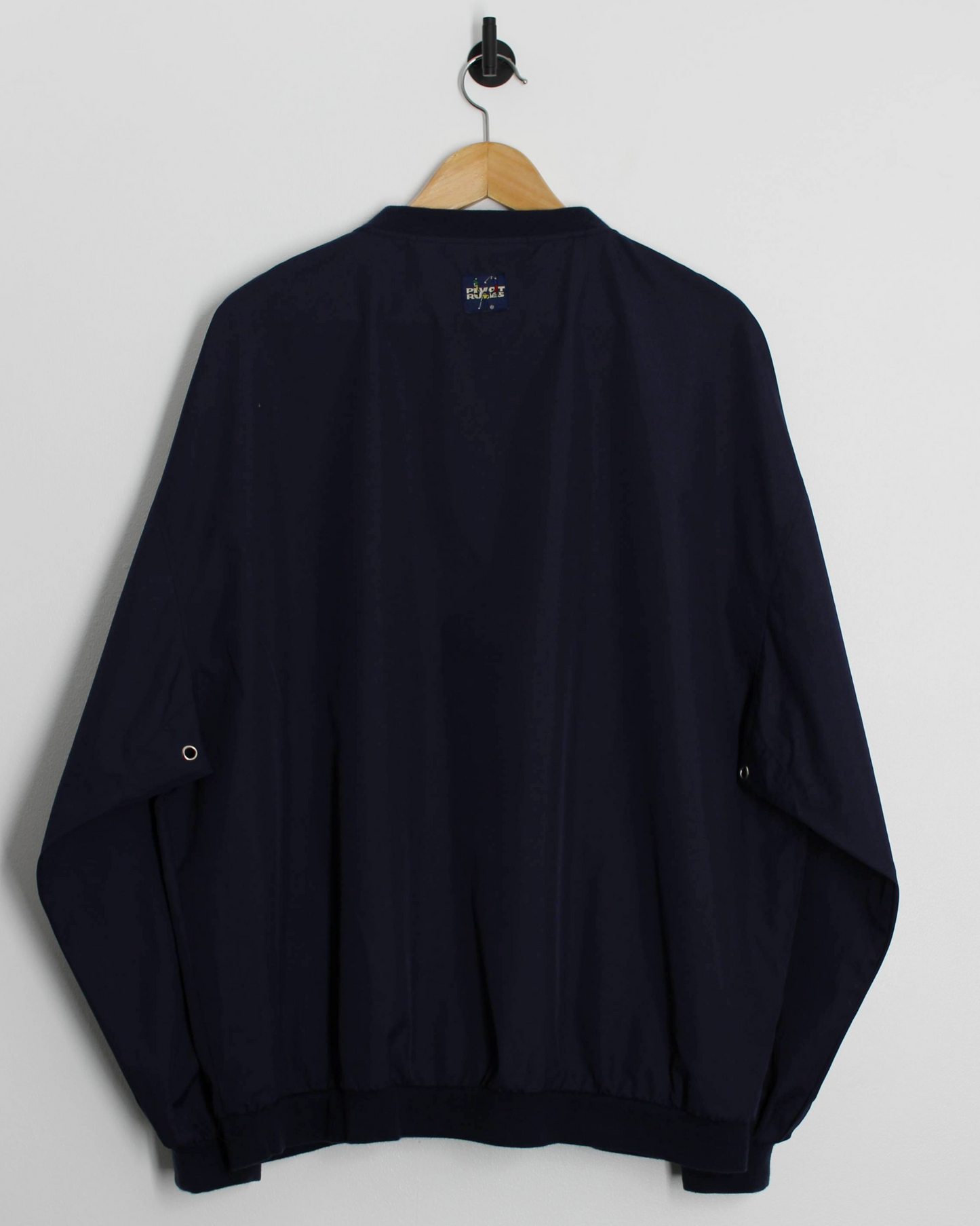 90s Pivot Rules Navy Quarter Zip Crewneck Windbreaker (L)