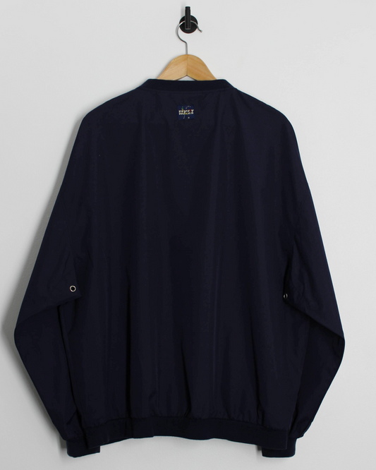 90s Pivot Rules Navy Quarter Zip Crewneck Windbreaker (L)