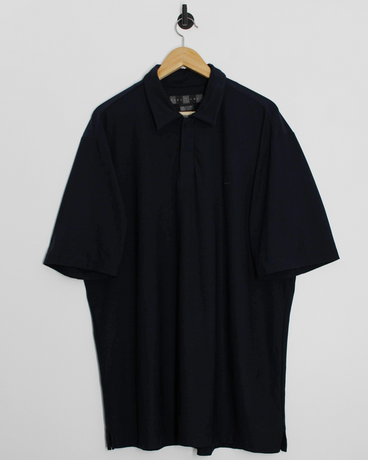 00s Nike Shield Logo Dark Navy Dri-Fit Polo-Shirt (XL)