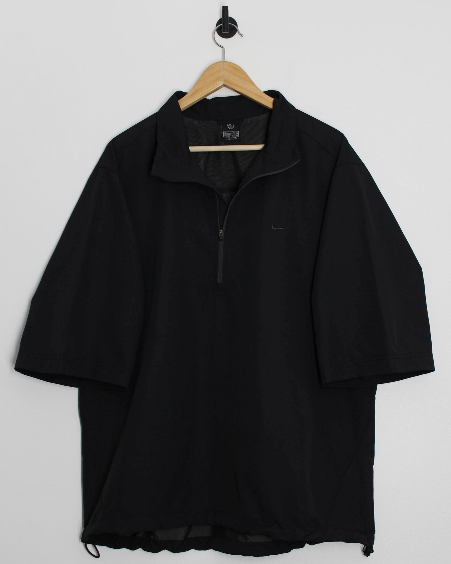 00s Nike Black Short Sleeve Windbreaker (XL)
