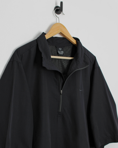 00s Nike Black Short Sleeve Windbreaker (XL)